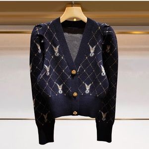 Cute Cropped Navy Cardigan